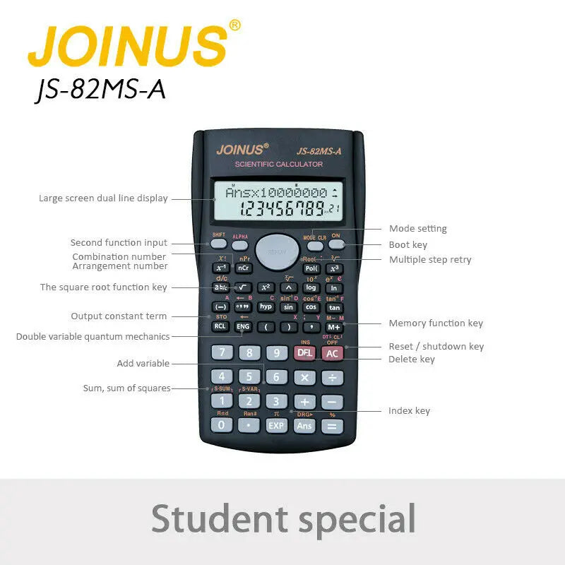 JOINUS Scientific Calculator Electronic Office 12 Digits