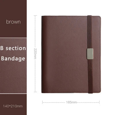 Business Affairs High-Grade Meeting Leather Notebook