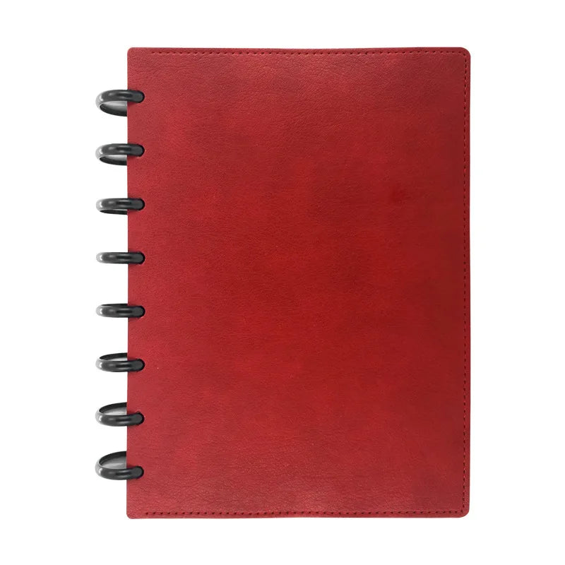 Mushroom Hole Notebook Cover Leather Loose-Leaf Notebook