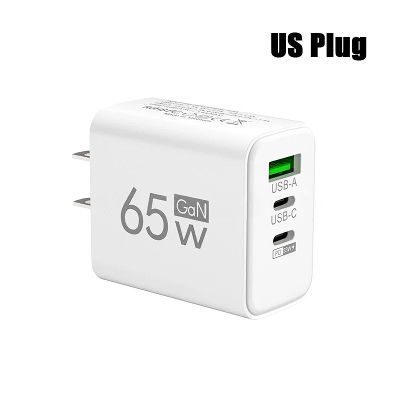 GaN Fast Charging 65W USB Type C Charger