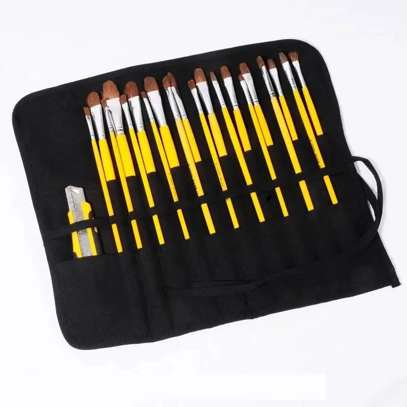 Painting Brushes Canvas Storage Bag