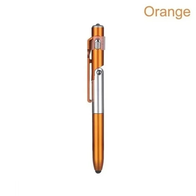 4 In 1 Multifunction Ballpoint Pen with LED Light Fold & Phone Holder