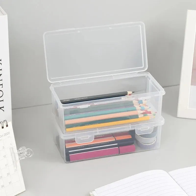 Large Capacity Transparent Stationery Case