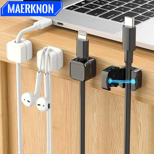 1/3/6pcs Adjustable Magnetic Cable Organizer Clips