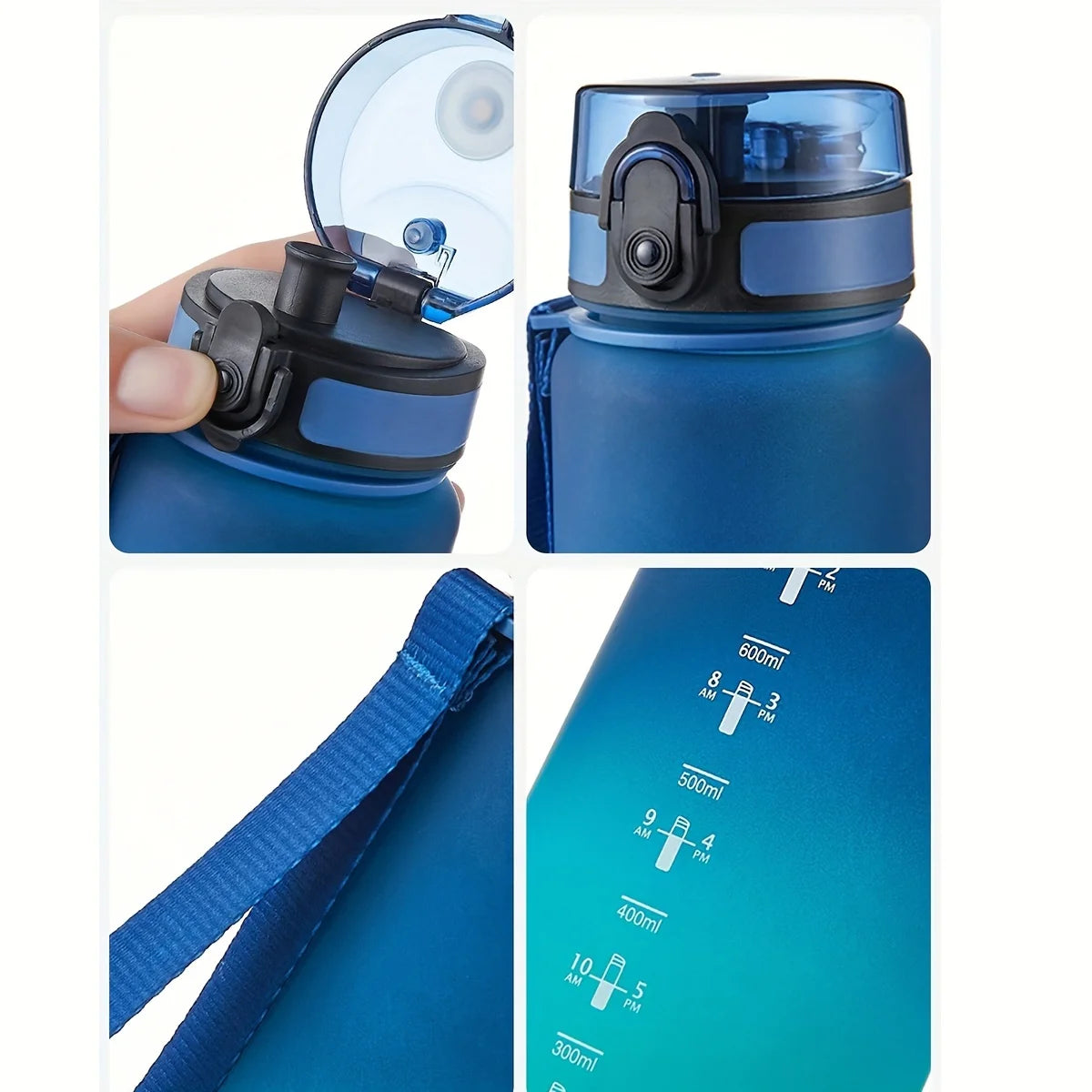 Spirit 1L Portable Sports Water Bottle Gradient Color