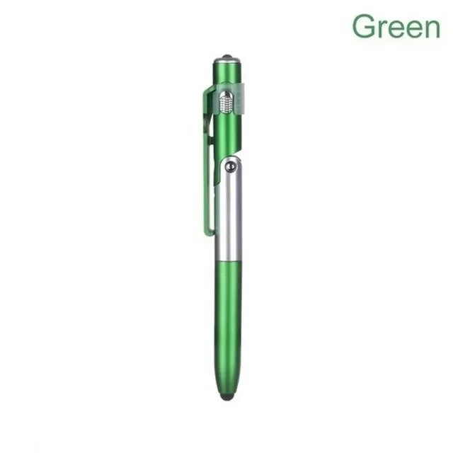 4 In 1 Multifunction Ballpoint Pen with LED Light Fold & Phone Holder