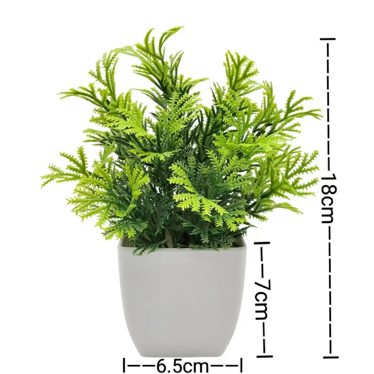 1pc Artificial Plants with Plastics Pots