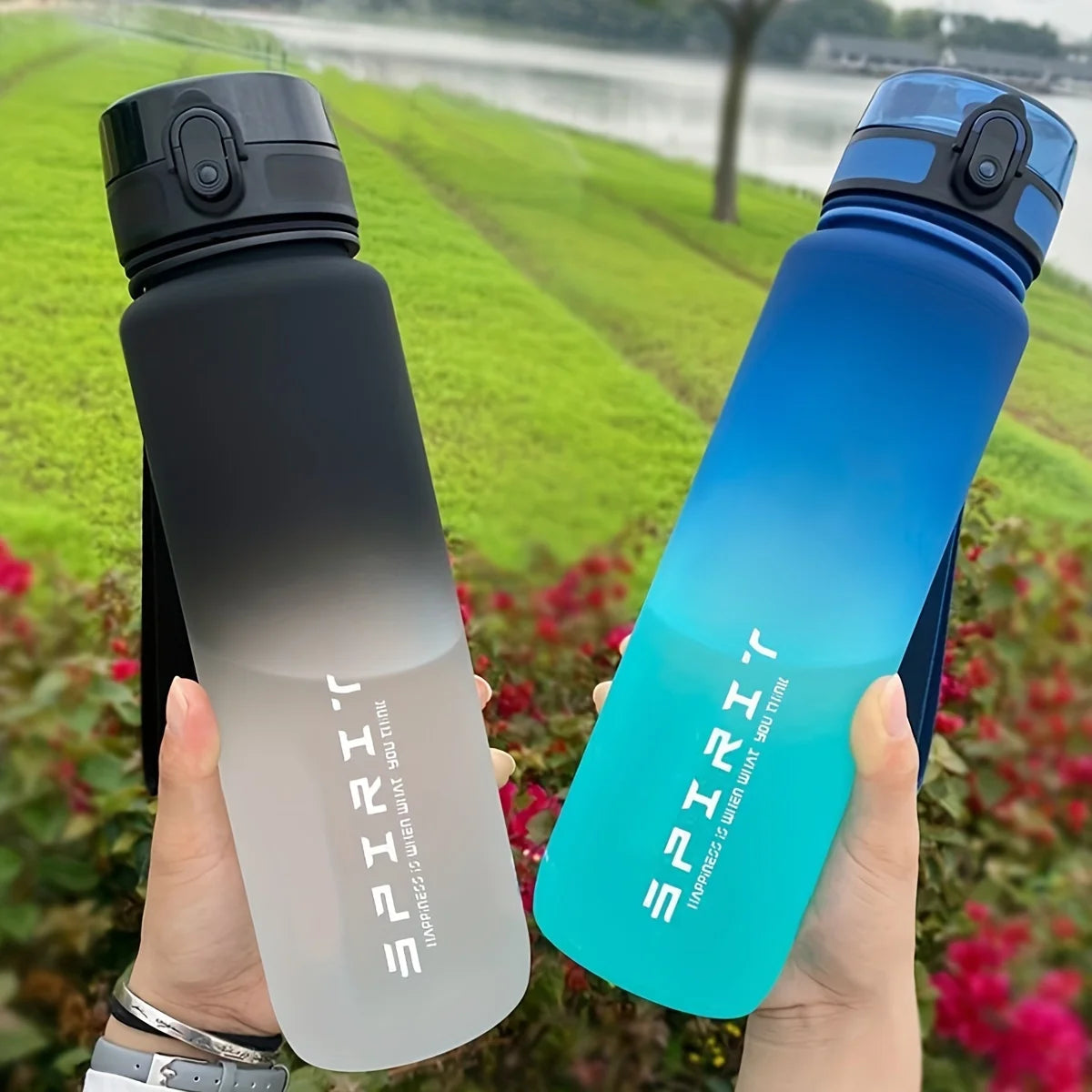 Spirit 1L Portable Sports Water Bottle Gradient Color