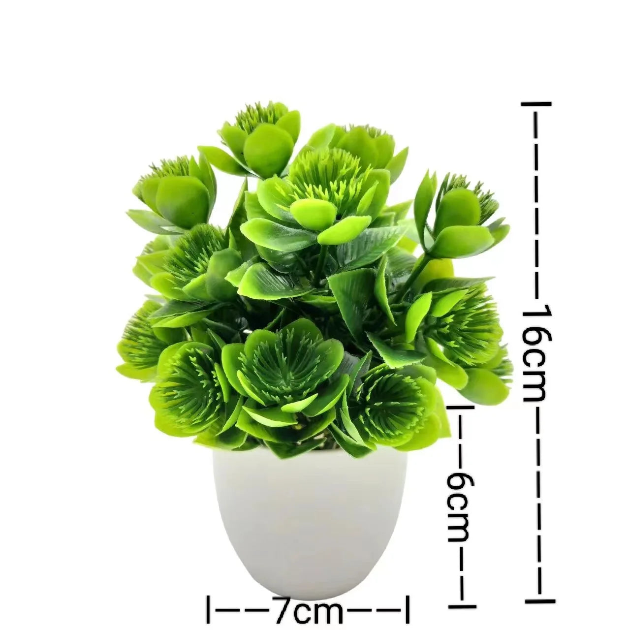 1pc Artificial Plants with Plastics Pots