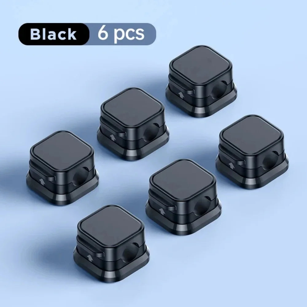 1/3/6pcs Adjustable Magnetic Cable Organizer Clips