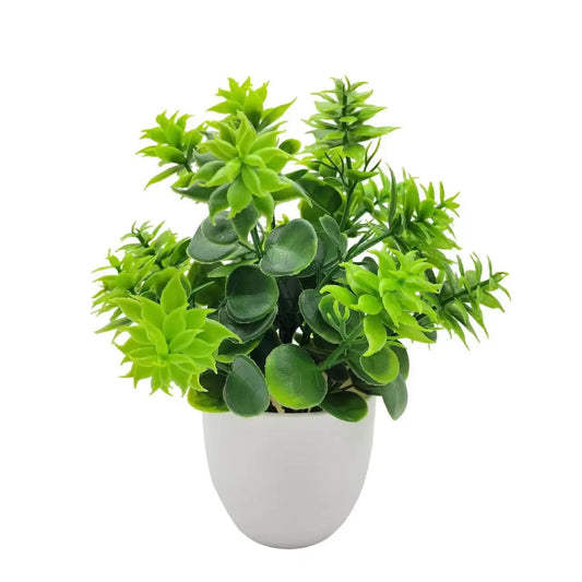 1pc Artificial Plants with Plastics Pots