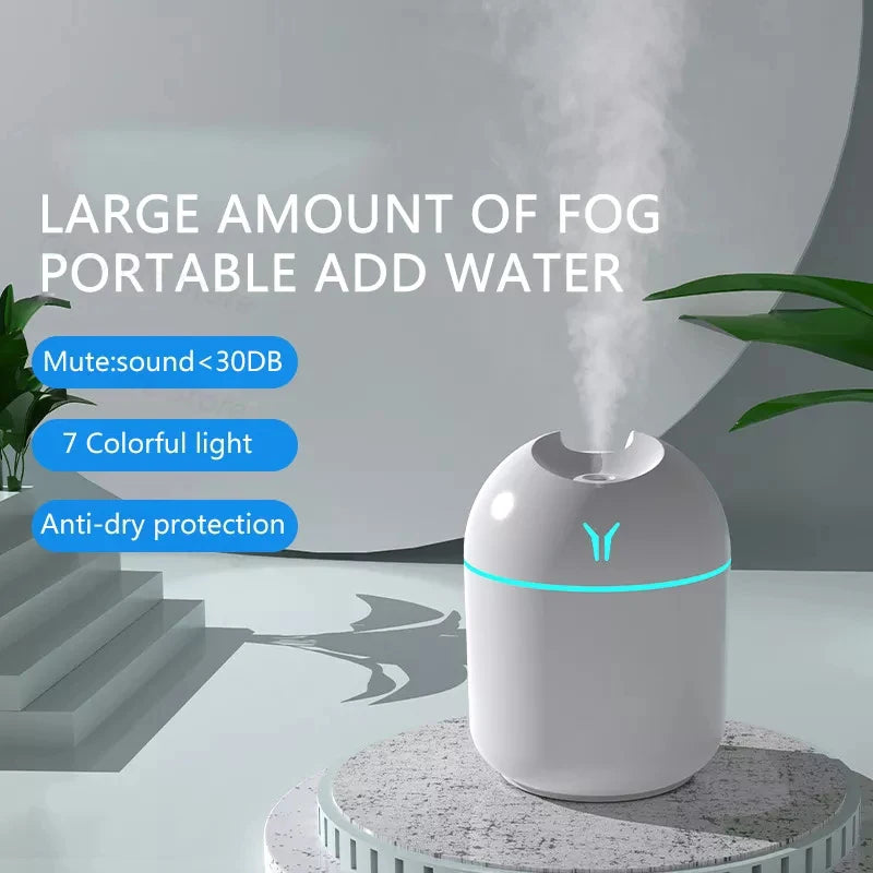 250ML Air Humidifier Home Office Desktop USB Car Mini humidifier Cool Mist  Purifier