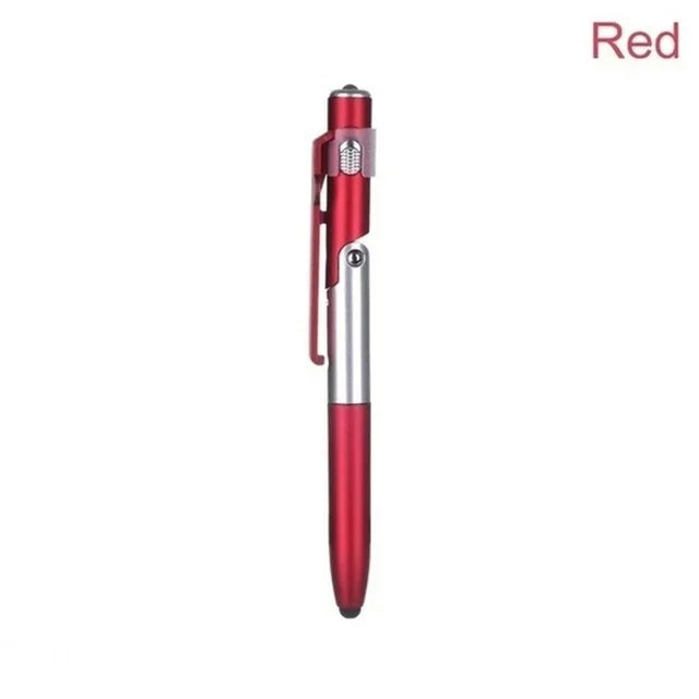 4 In 1 Multifunction Ballpoint Pen with LED Light Fold & Phone Holder