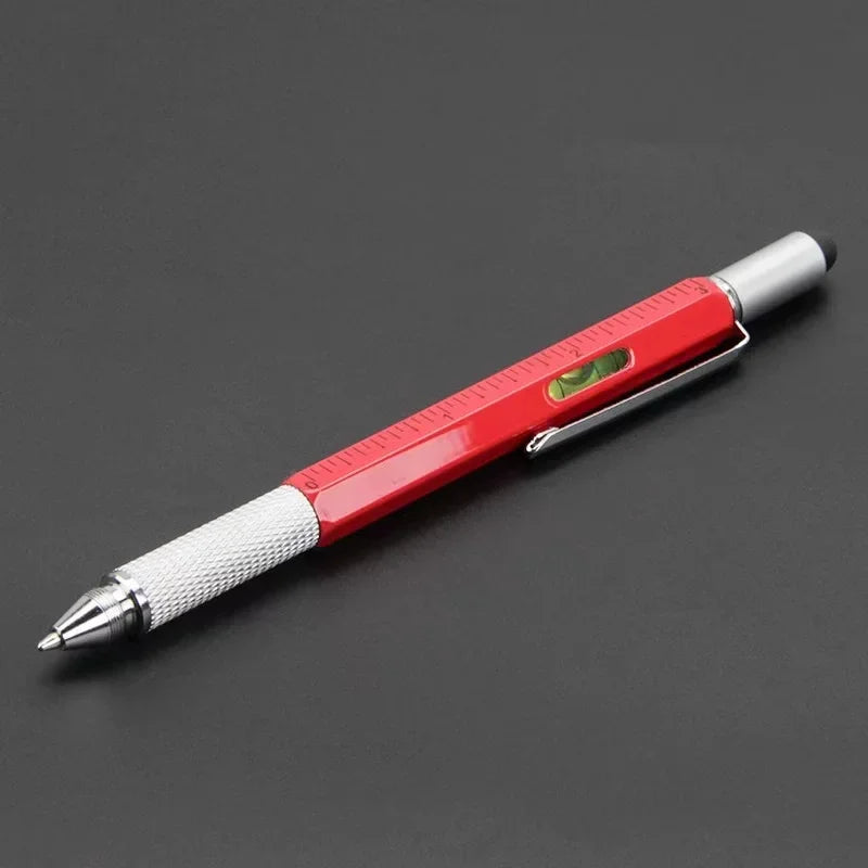 7 in 1 Multifunctional Pen Touch Screen Stylus Pen with Screwdriver Ruler Level