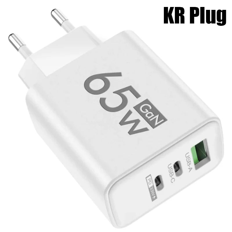 GaN Fast Charging 65W USB Type C Charger