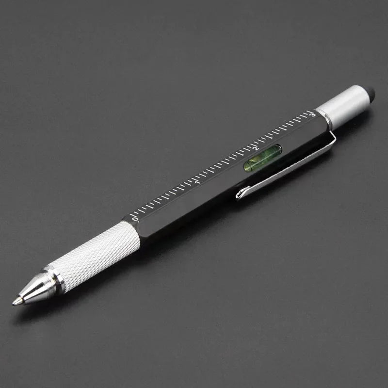 7 in 1 Multifunctional Pen Touch Screen Stylus Pen with Screwdriver Ruler Level