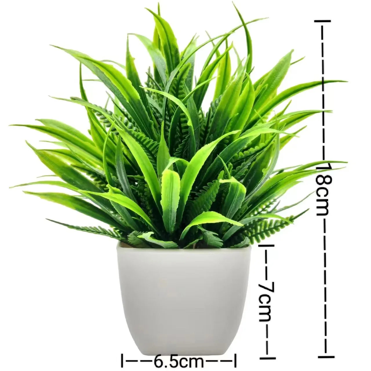 1pc Artificial Plants with Plastics Pots