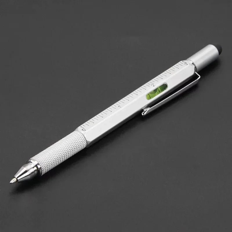 7 in 1 Multifunctional Pen Touch Screen Stylus Pen with Screwdriver Ruler Level