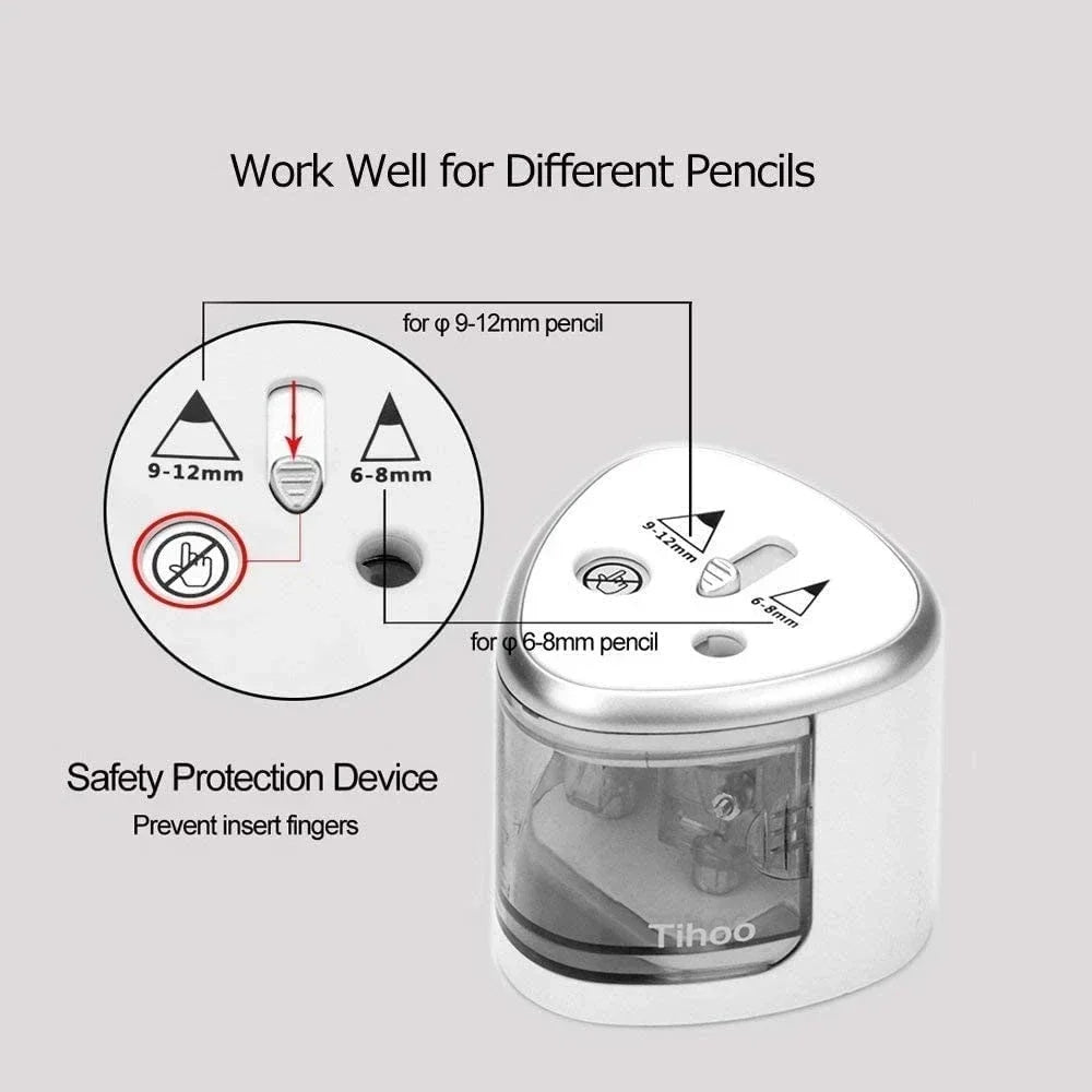 Tenwin New Two-hole Electric Automatic Pencil Sharpener Switch