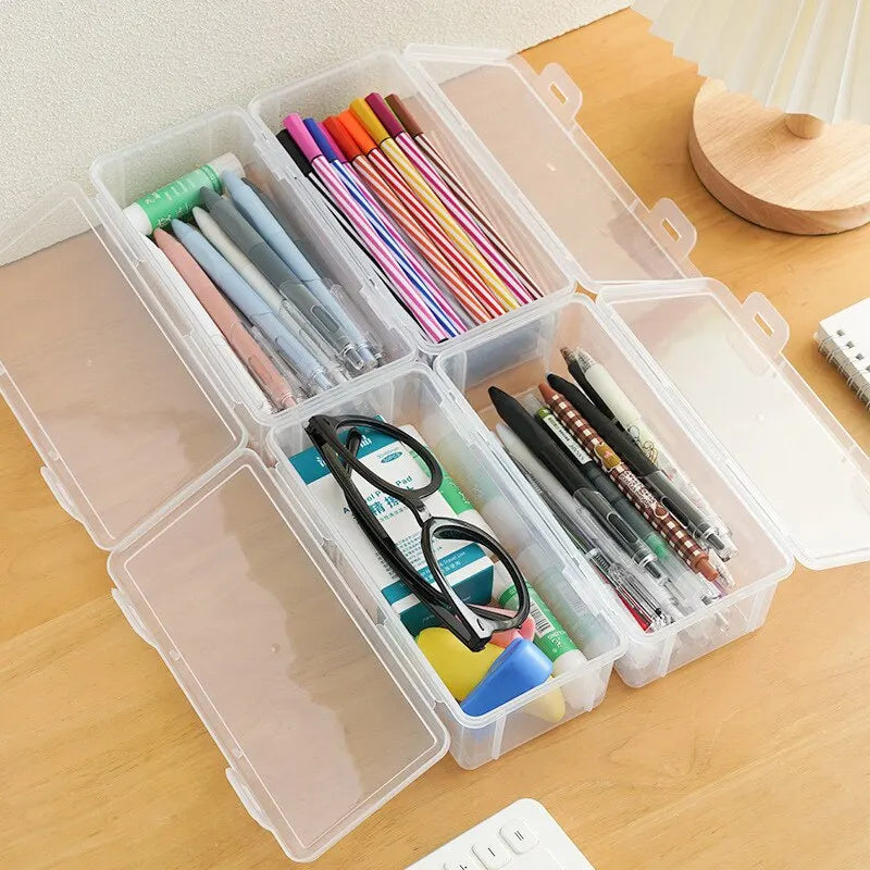 Large Capacity Transparent Stationery Case