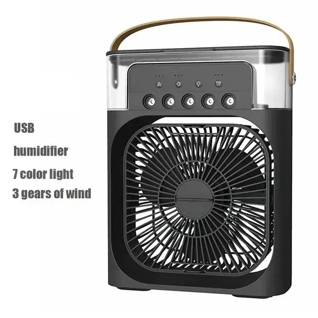 3 In 1 Fan: Air Conditioner, LED Night Light, Portable Humidifier