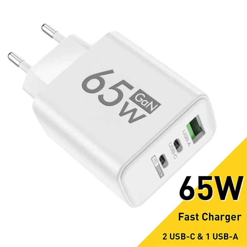 GaN Fast Charging 65W USB Type C Charger