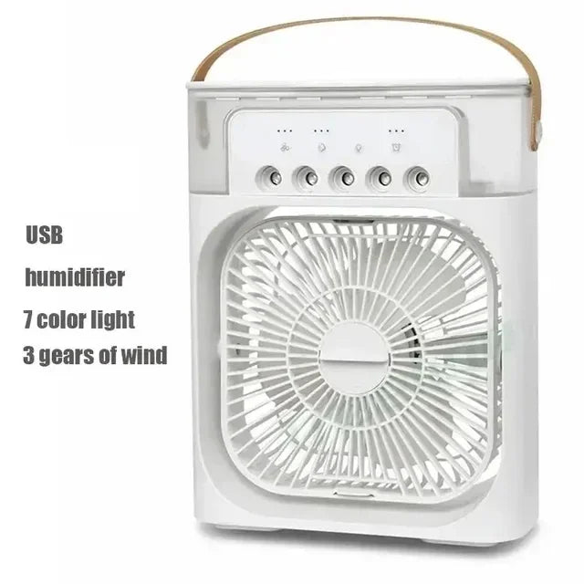 3 In 1 Fan: Air Conditioner, LED Night Light, Portable Humidifier