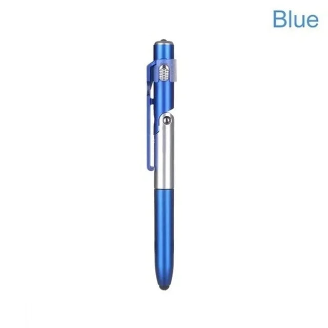 4 In 1 Multifunction Ballpoint Pen with LED Light Fold & Phone Holder