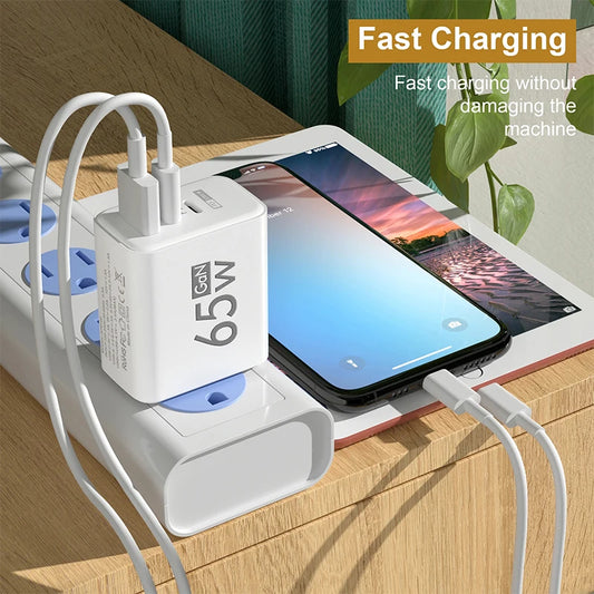 GaN Fast Charging 65W USB Type C Charger