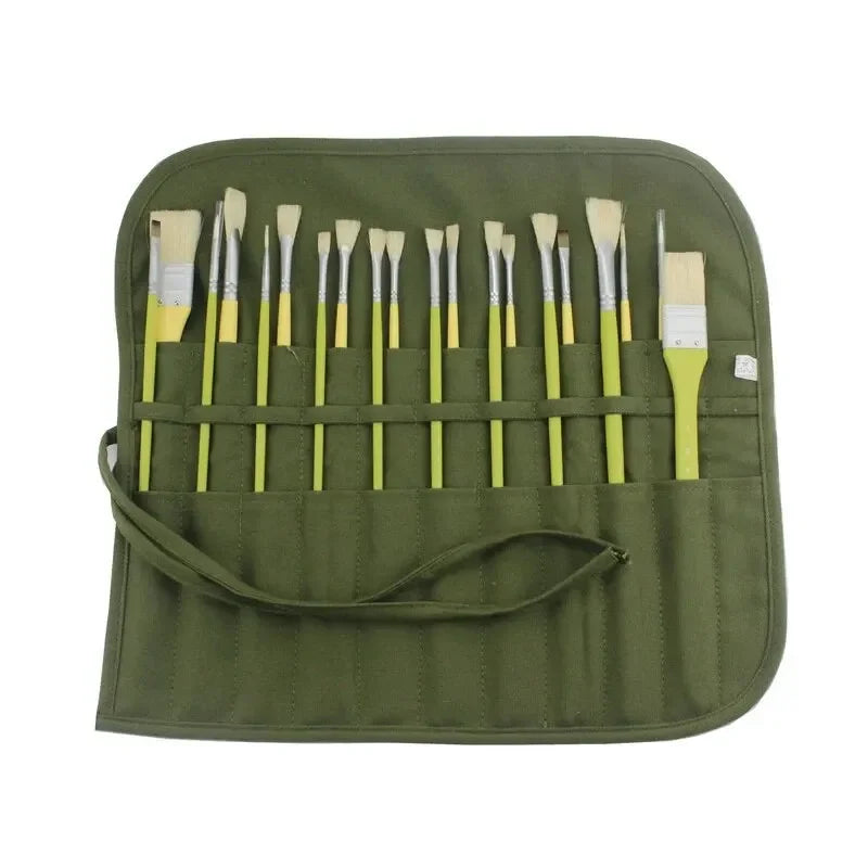 Painting Brushes Canvas Storage Bag