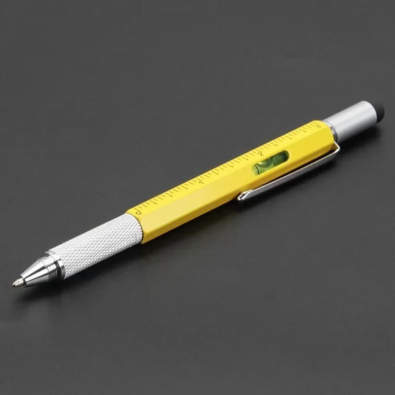 7 in 1 Multifunctional Pen Touch Screen Stylus Pen with Screwdriver Ruler Level