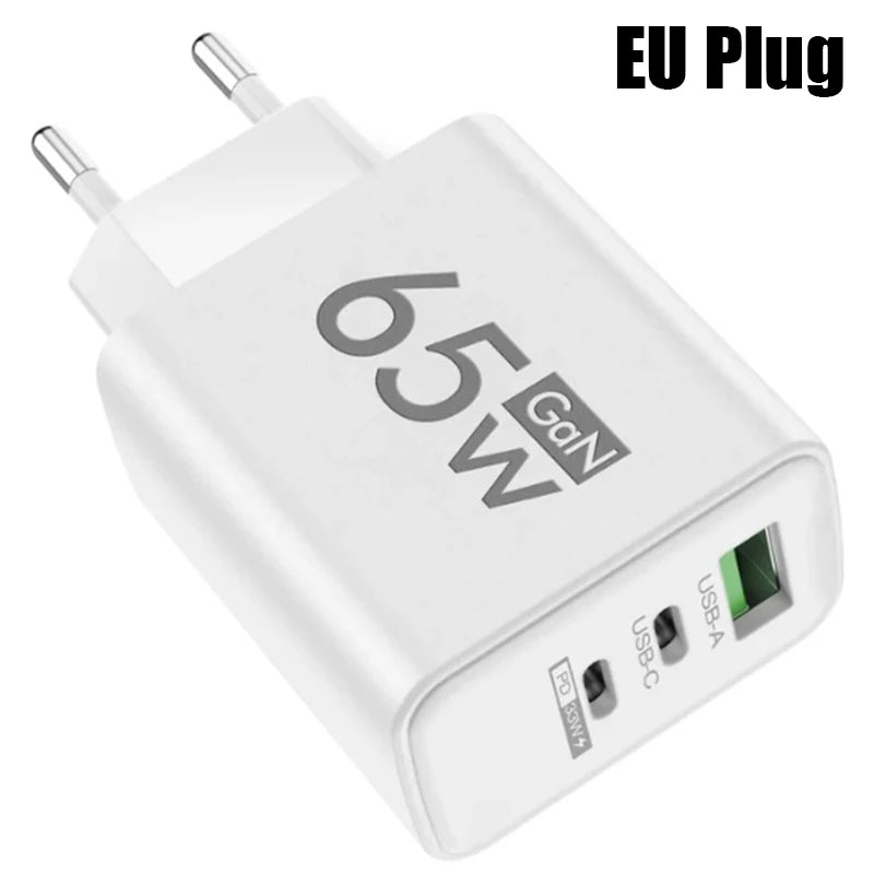 GaN Fast Charging 65W USB Type C Charger