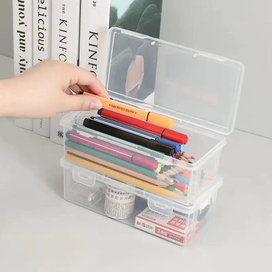 Large Capacity Transparent Stationery Case