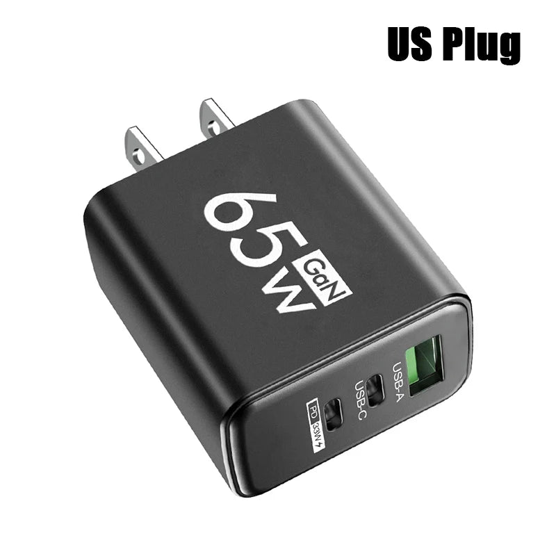 GaN Fast Charging 65W USB Type C Charger